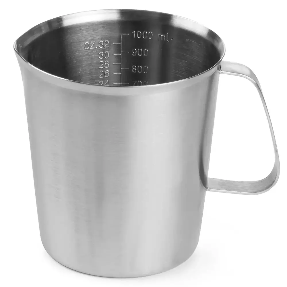Hendi Maatbeker | Rvs | 1L | Maatverdeling | ø120x130(h)mm