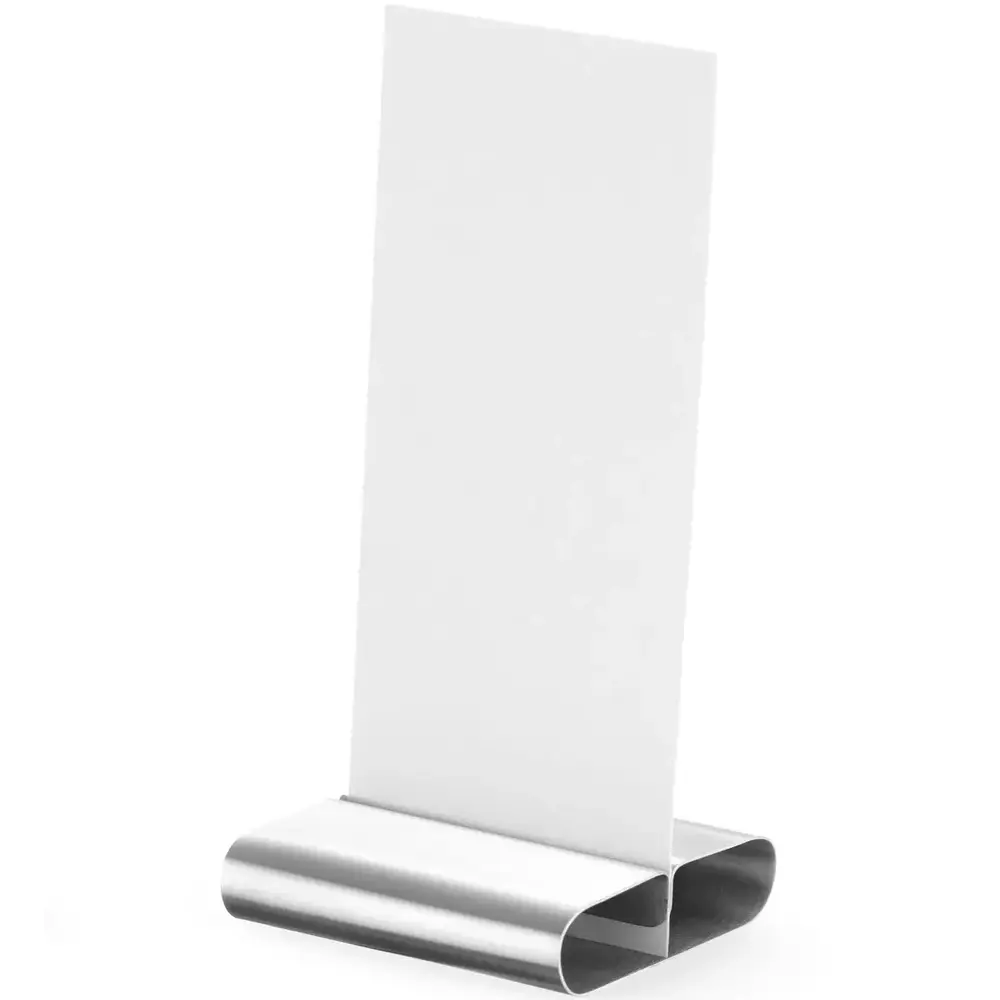 Hendi Menukaartstandaards | Rvs | 6 Stuks | 80x77x18(h)mm
