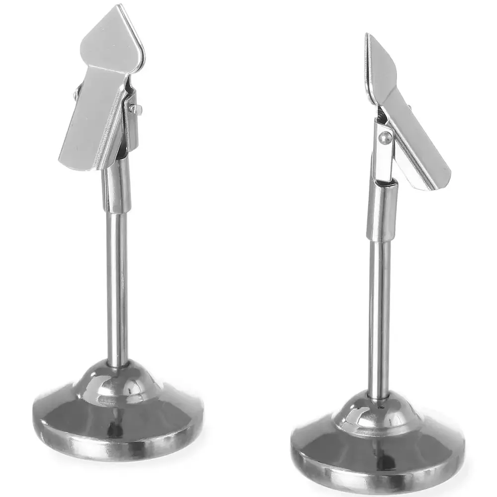 Hendi Menukaartstandaards | Rvs | Met Clip | 2 Stuks | ø40x104(h)mm