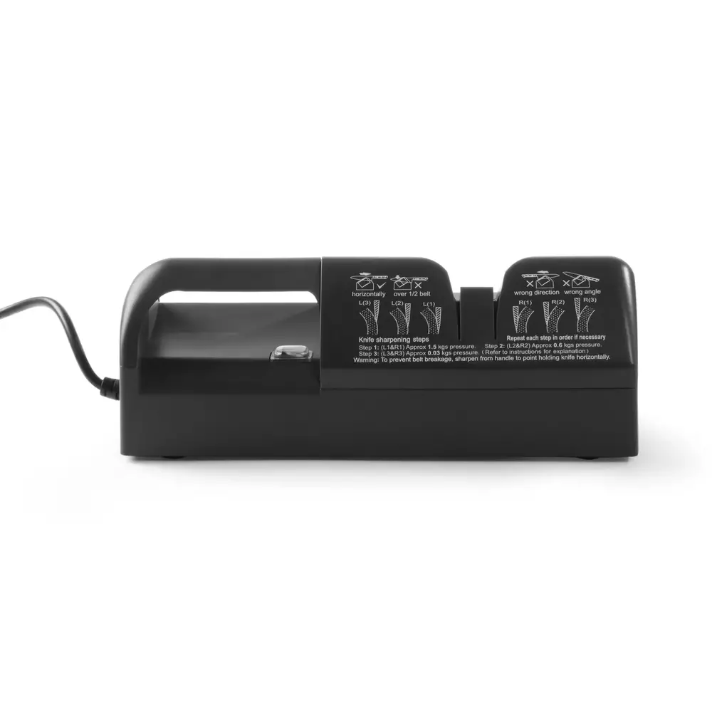 Hendi Messenslijper | Elektrisch | Zwart | 50w (230v) | 295x110x110(h)mm