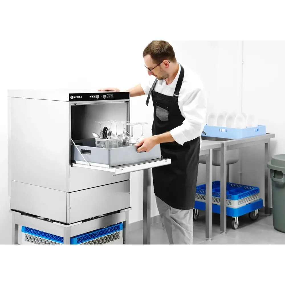 Hendi Onderstel Glazenspoelmachine | Rvs | 2 Niveaus (400x400) | Stelvoeten | 470x500x500(h)mm