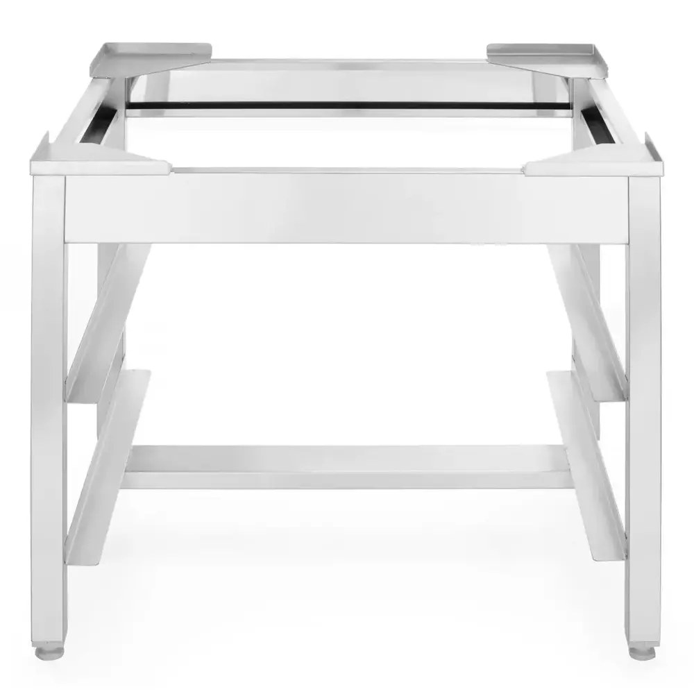 Hendi Onderstel Vaatwasser | Rvs | 2 Niveaus (500x500) | Stelvoeten | 570x560x500(h)mm