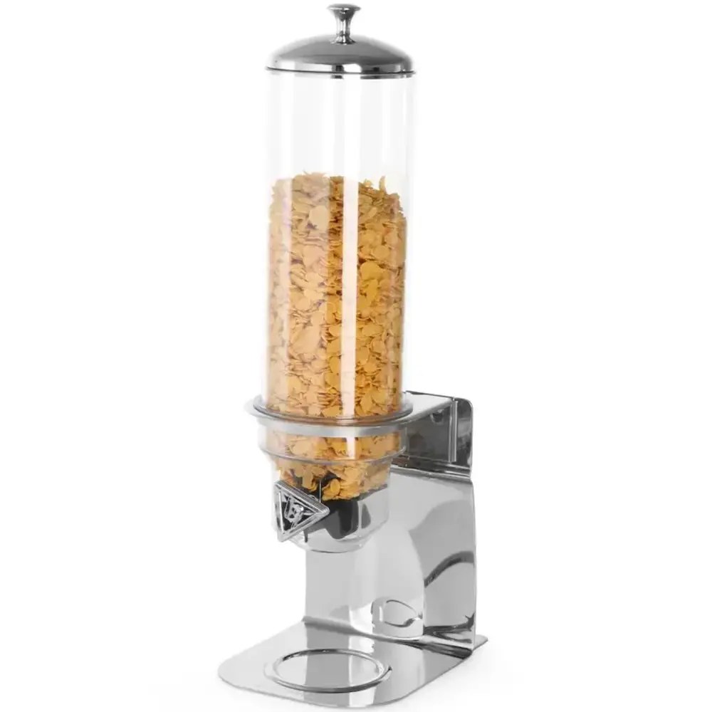 Hendi Ontbijtgranendispenser | Rvs/kunststof | 1x 4L | Geschikt Voor Wandmontage | 184x240x600(h)mm