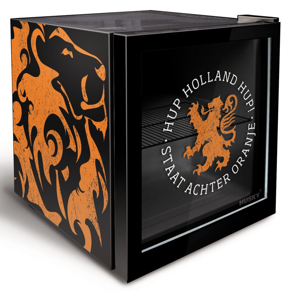 Husky Minibar | 46l | Zwart/oranje | 0°c/+10°c | Statisch | 430x460x510(h)mm