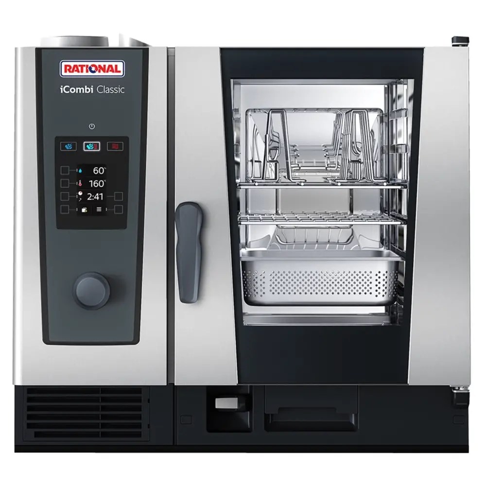 Rational Combisteamer | Icombi Classic | Elektrisch | 6 Niveaus (1/1 Gn) | 30°c/300°c | 10.8kw (400v) | 850x842x804(h)mm