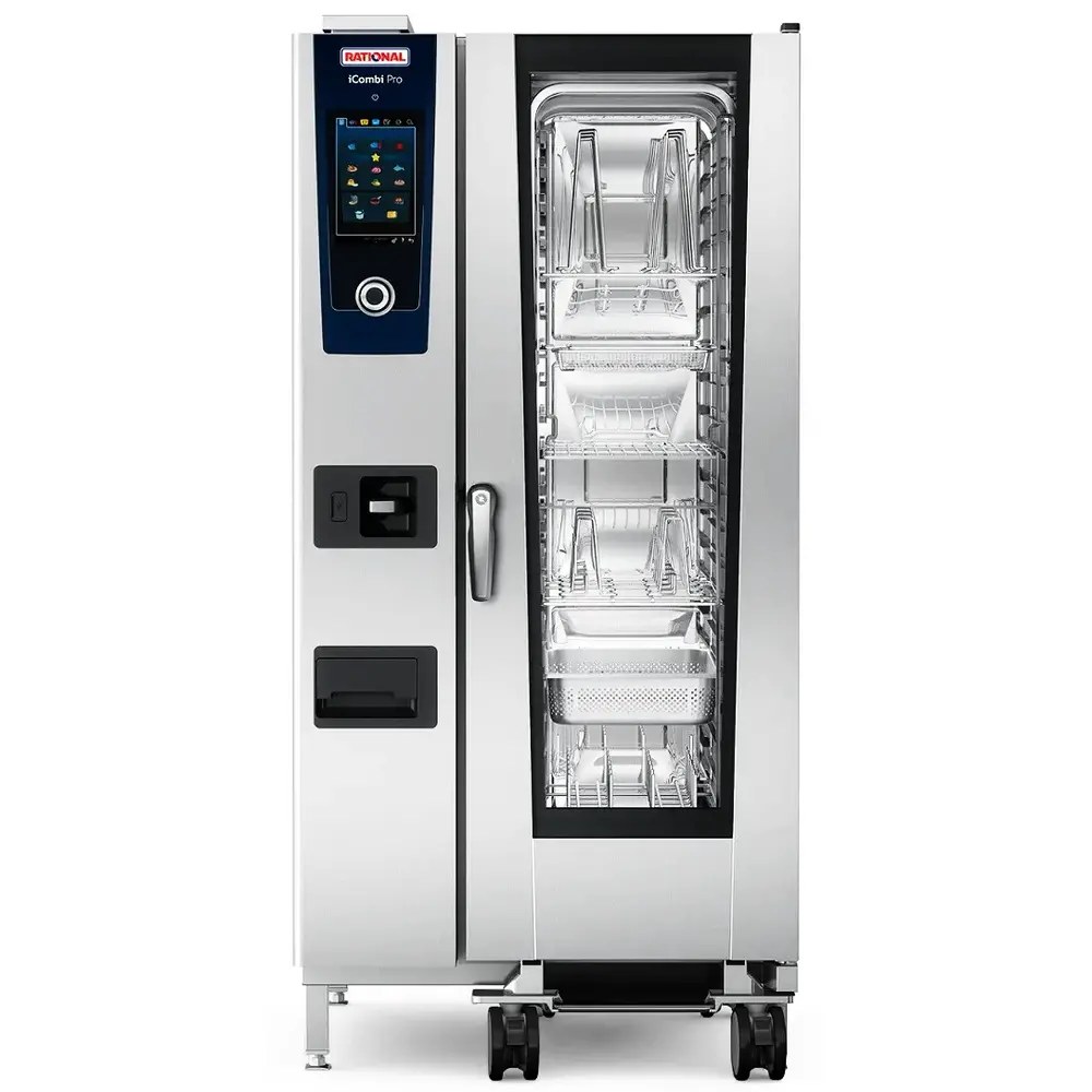 Rational Combisteamer | Icombi Pro | Elektrisch | 20 Niveaus (1/1 Gn) | 30°c/300°c | 37.2kw (400v) | Touchscreen | 877x913x1872(h)mm