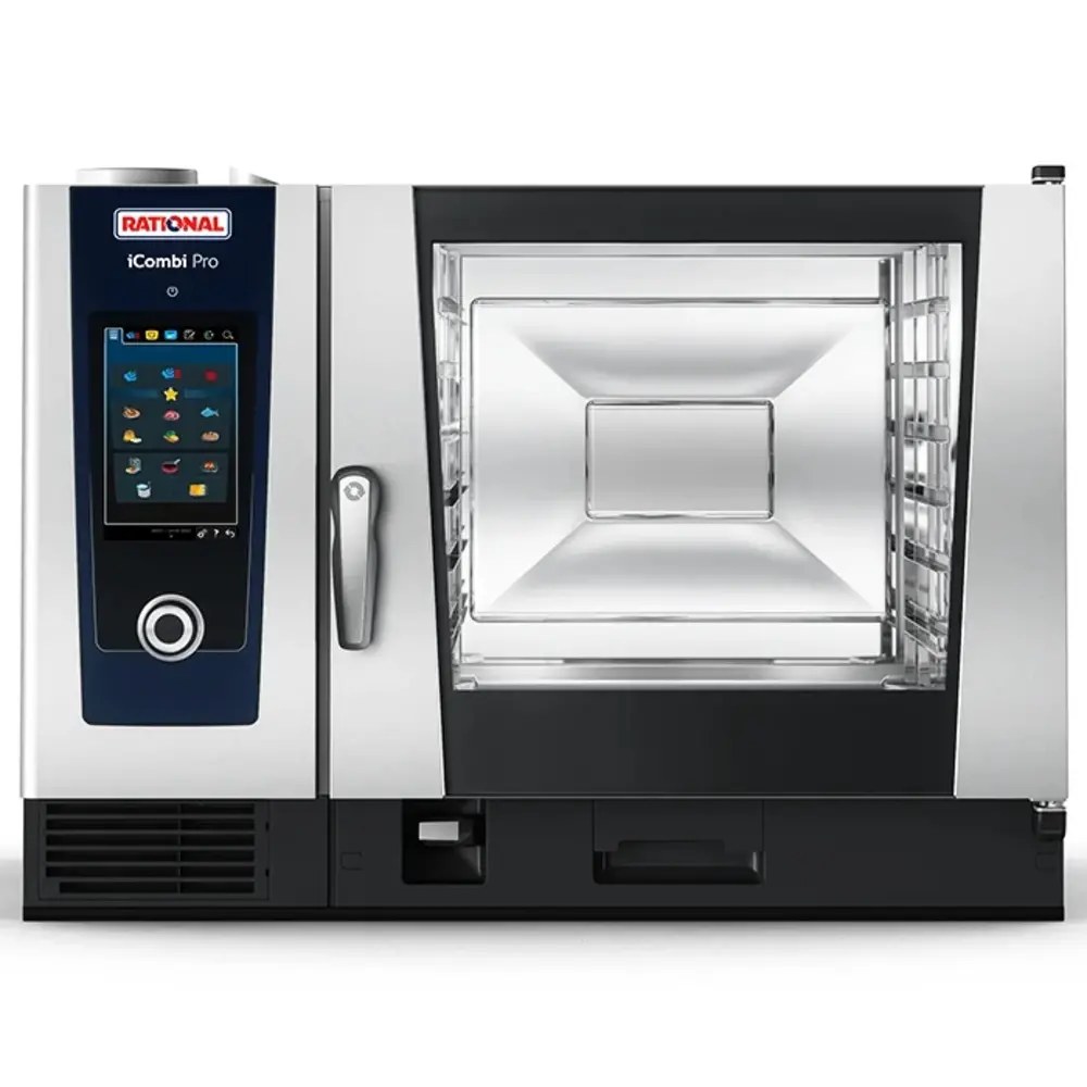 Rational Combisteamer | Icombi Pro | Elektrisch | 6 Niveaus (2/1 Gn) | 30°c/300°c | 22.4kw (400v) | Touchscreen | 1072x1042x804(h)mm