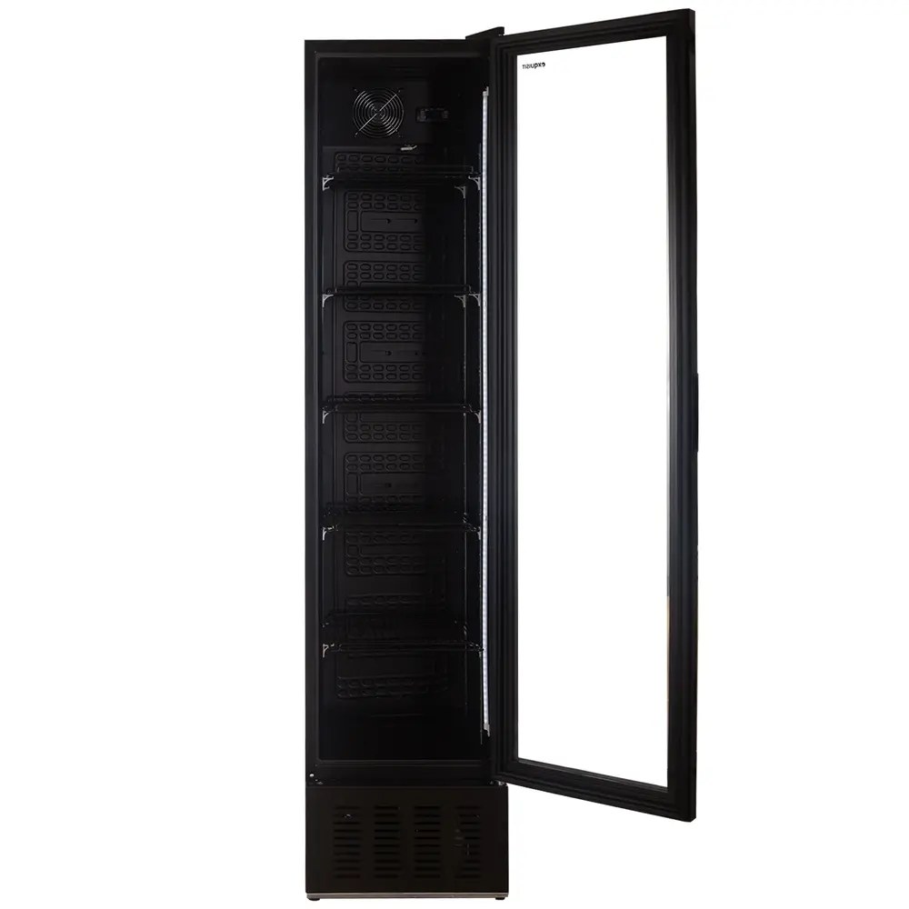 Exquisit Koelkast | 160l | Zwart | +2°c/+10°c | Geforceerd | 405x435x1775(h)mm