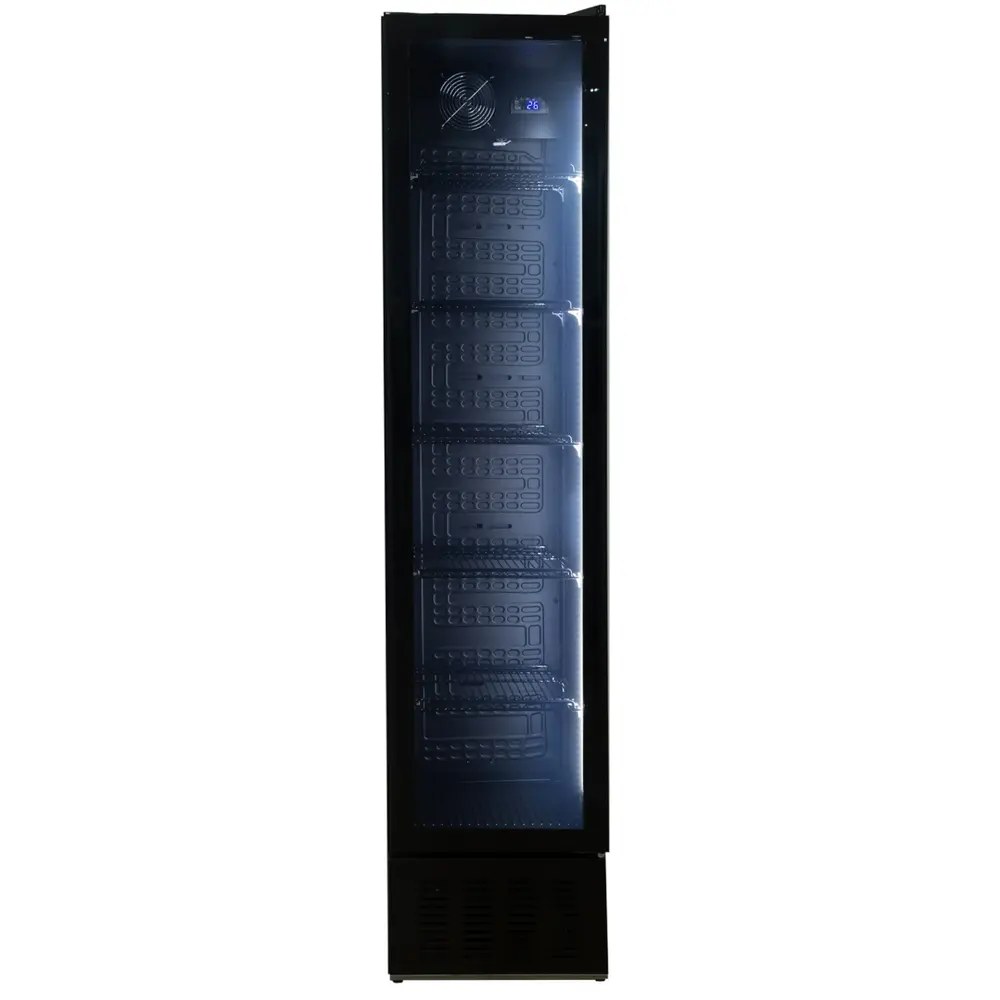 Exquisit Koelkast | 160l | Zwart | +2°c/+10°c | Geforceerd | 405x435x1775(h)mm