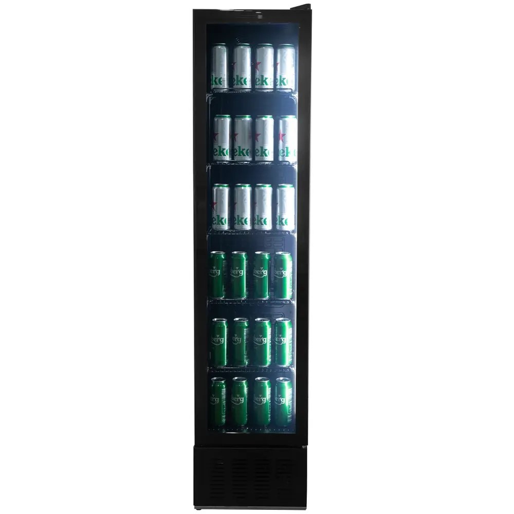 Exquisit Koelkast | 160l | Zwart | +2°c/+10°c | Geforceerd | 405x435x1775(h)mm