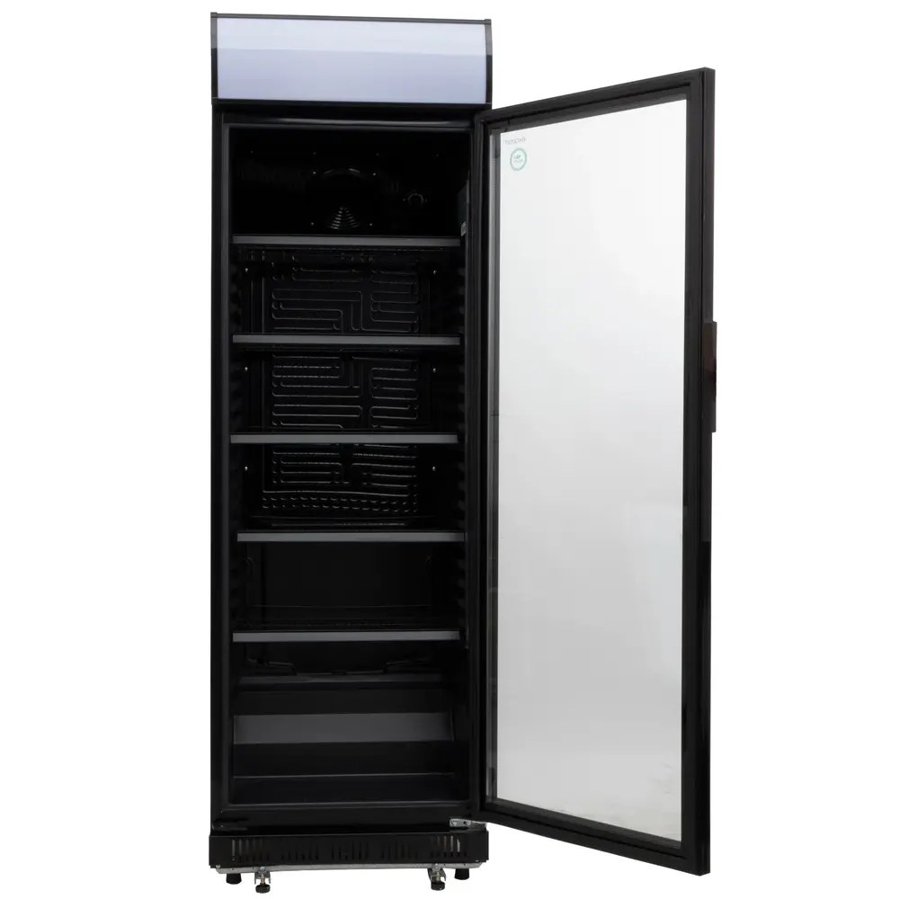 Exquisit Koelkast | 347l | Zwart | 0°c/+10°c | Geforceerd | 620x635x1935(h)mm