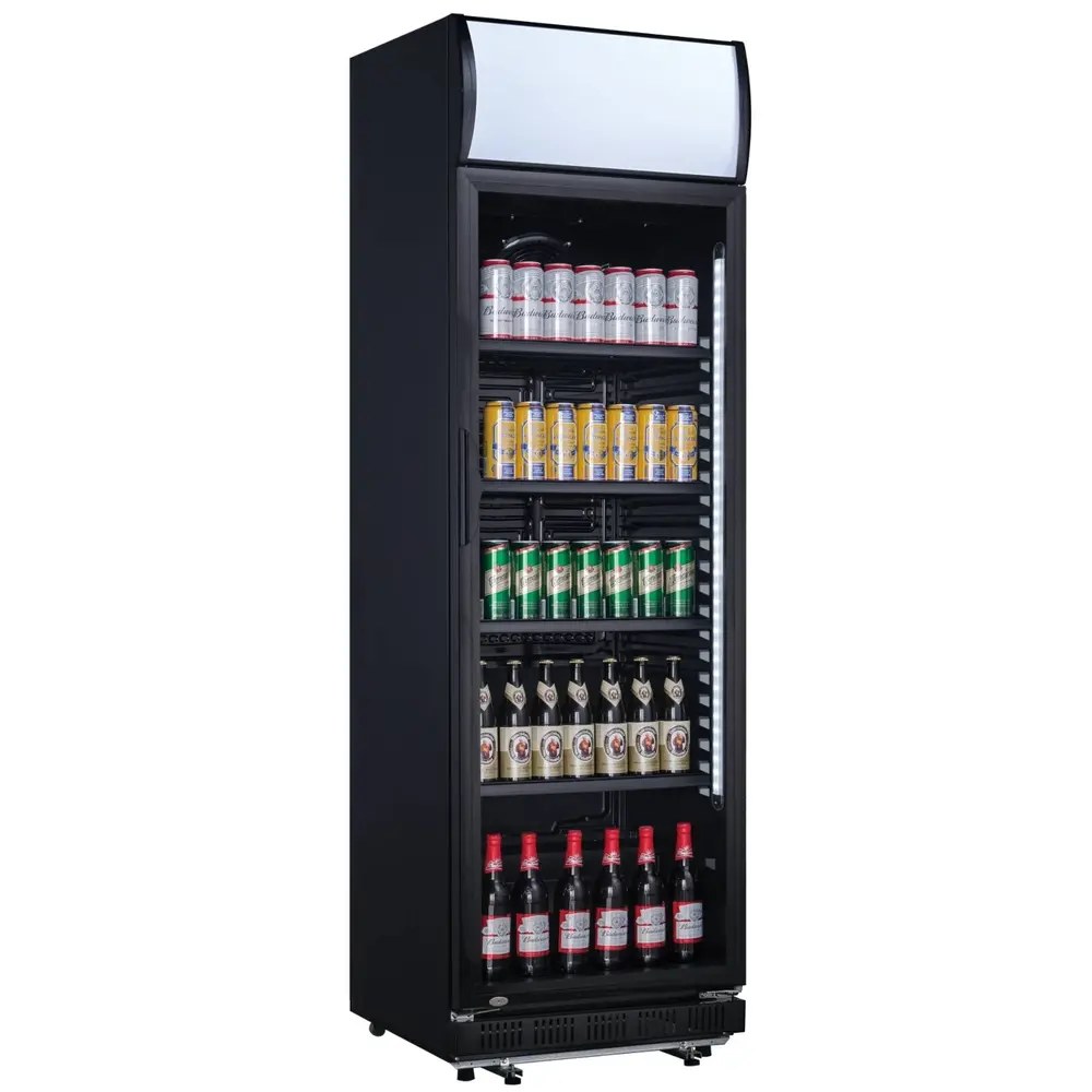 Exquisit Koelkast | 347l | Zwart | 0°c/+10°c | Geforceerd | 620x635x1935(h)mm