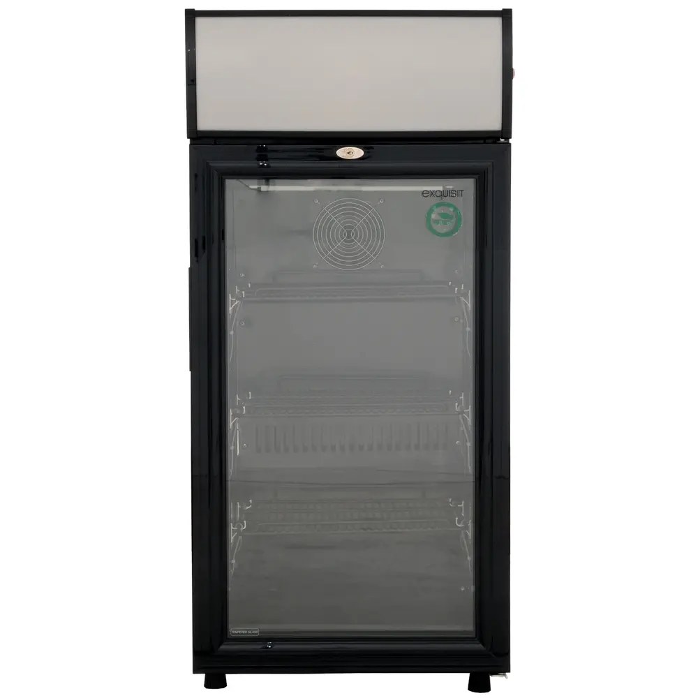 Exquisit Koelkast | 80l | Zwart | 0°c/+10°c | Geforceerd | 515x570x980(h)mm