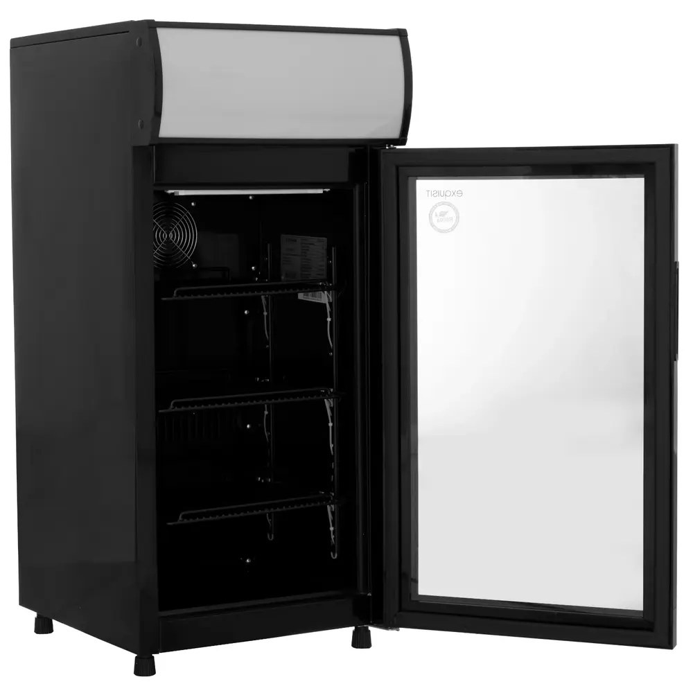 Exquisit Koelkast | 80l | Zwart | 0°c/+10°c | Geforceerd | 515x570x980(h)mm