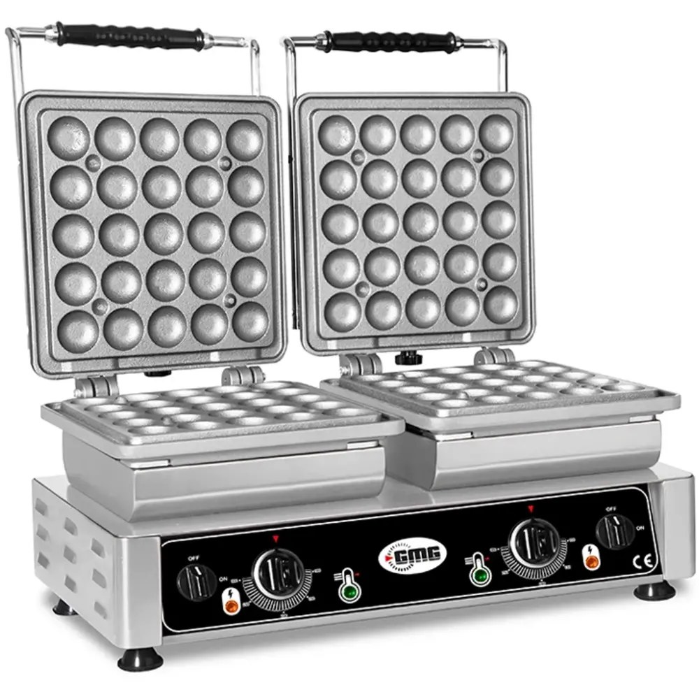 Gmg Lokmaijzer | Lokmia L | Dubbel | Lokma (ø42mm) | 50°c/300°c | 4.4kw (2x 230v) | Verwisselbare Wafelvorm | 600x440x320(h)mm