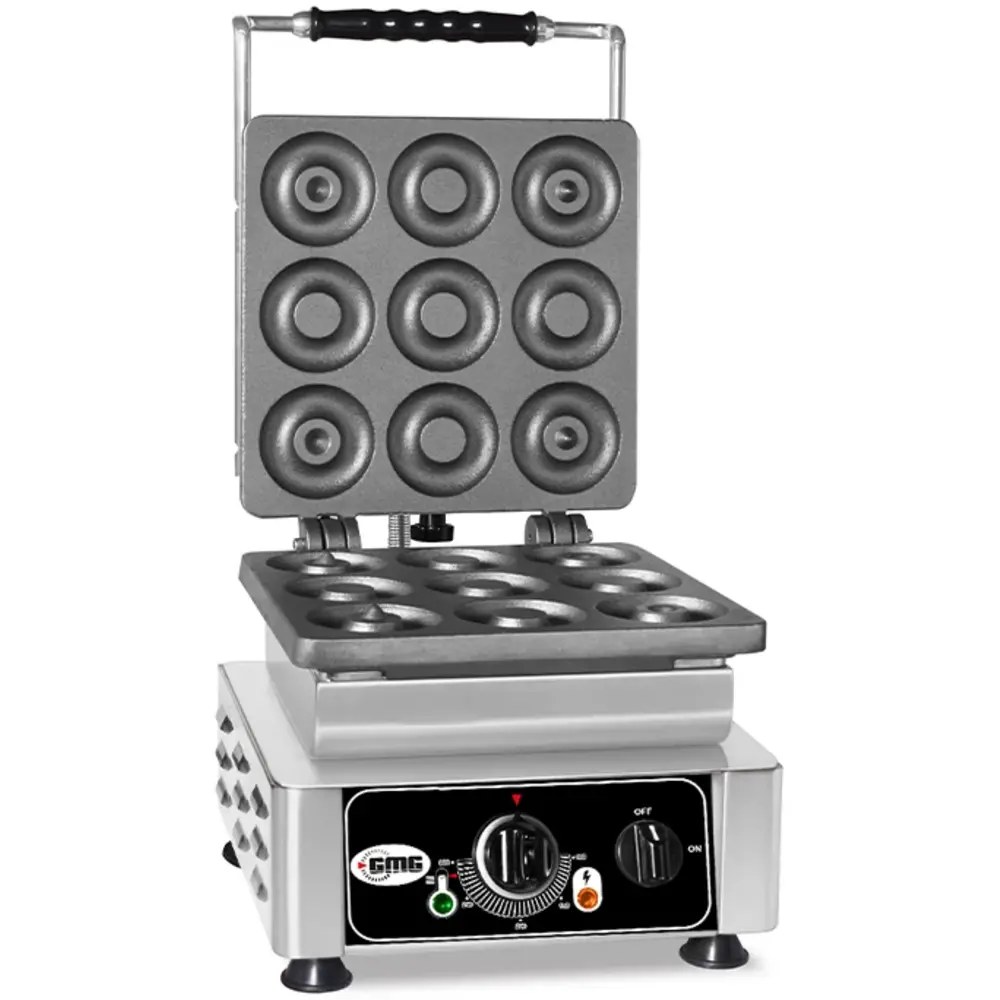 Gmg Donutijzer | Donato | Enkel | Mini Donuts (ø80mm) | 50°c/300°c | 2.2kw (230v) | Verwisselbare Wafelvorm | 300x440x320(h)mm