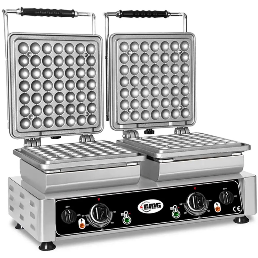 Gmg Lokmaijzer | Lokmia S | Dubbel | Lokma (ø30mm) | 50°c/300°c | 4.4kw (2x 230v) | Verwisselbare Wafelvorm | 600x440x320(h)mm