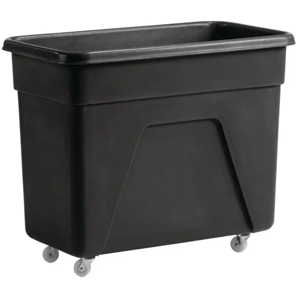 Gastronoble Afvalbak | Kunststof | Zwart | 160l | Open | Wielen | 815x455x670(h)mm