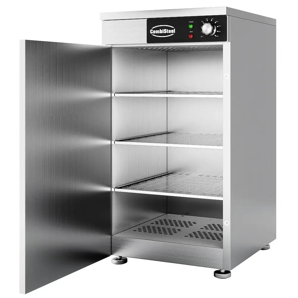 Combisteel Bain-marie Wagen | Elektrisch | 2x 1/1 GN | 30°c/110°c | 1.5kw (230v) | Aftapkraan | 570x880x900(h)mm