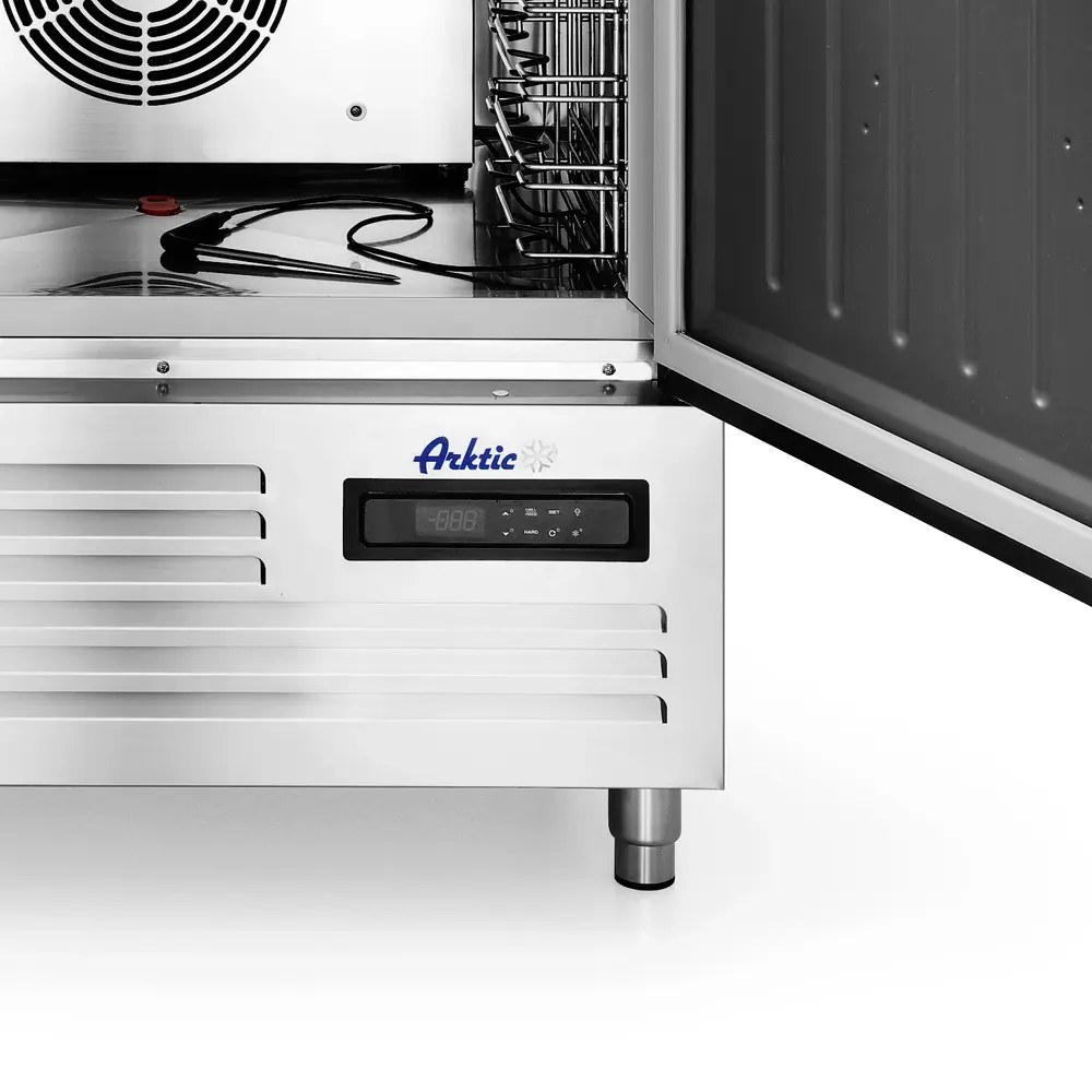 Arktic by Hendi Blastchiller | 5 Niveaus (en/gn) | Max. 20kg (koelen) / 15kg (vriezen) | 1.42kw (230v) | 750x740x880(h)mm