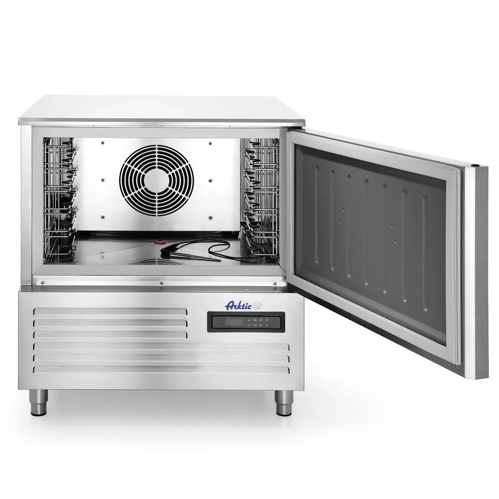 Arktic by Hendi Blastchiller | 5 Niveaus (en/gn) | Max. 20kg (koelen) / 15kg (vriezen) | 1.42kw (230v) | 750x740x880(h)mm