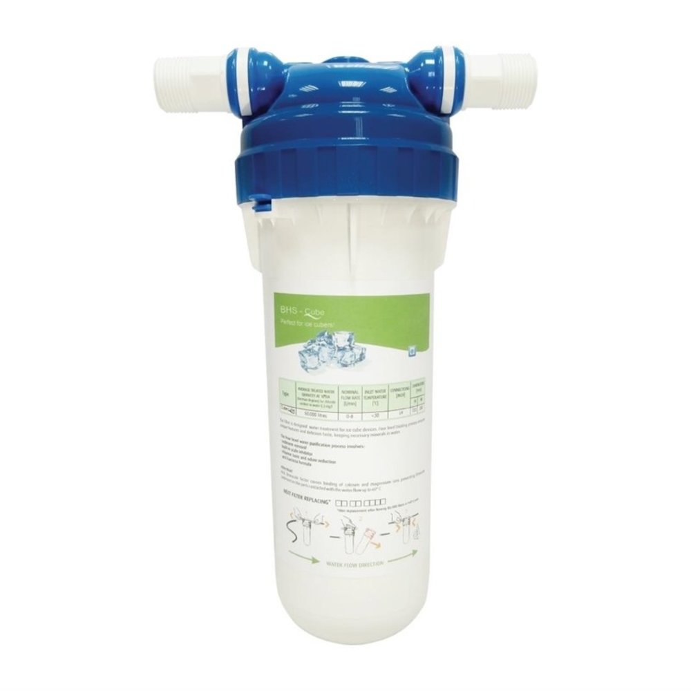 Gastronoble Waterfilter/ontharder | Cube Line | Ijsblokjesmachines | Aansluiting 3/4" | Kunststof | ø120x310(h)mm