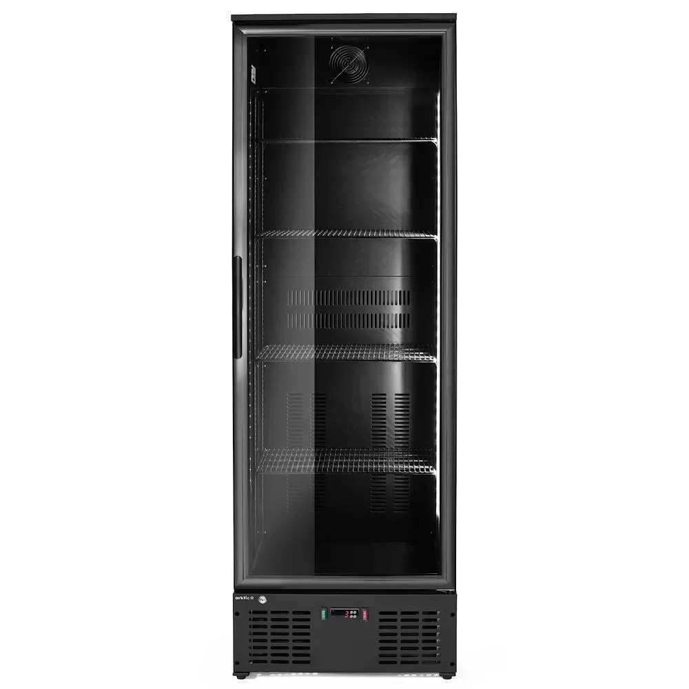 Arktic by Hendi Drankenkoeling | 300l | Zwart | +2°c/+10°c | Statisch + Ventilator | 600x530x1820(h)mm