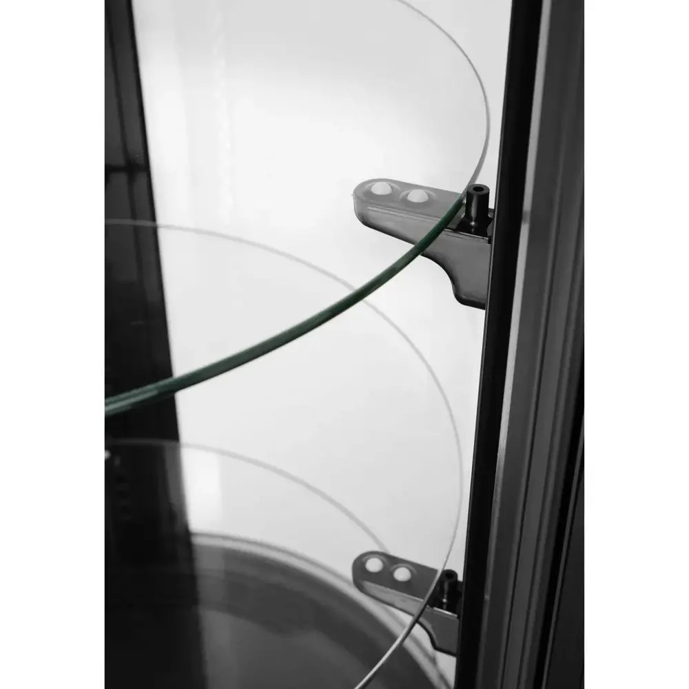 Arktic by Hendi Gebaksvitrine | 100l | Rvs/zwart | 0°c/+6°c | Geforceerd | 4 Niveaus | ø480x1030(h)mm