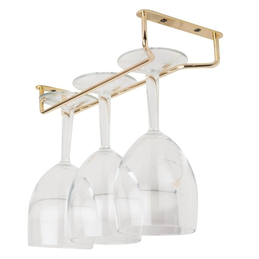 Gastronoble Glasrek | Gepolijst Messing | Lengte 255mm