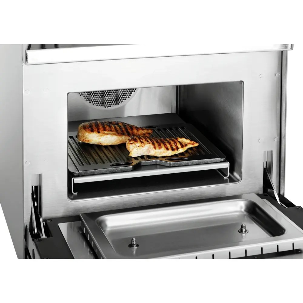 Bartscher Grillplaat | Snackjet 200/500 | Aluminium (antiaanbaklaag) | Gegroefd | 280x205x20(h)mm