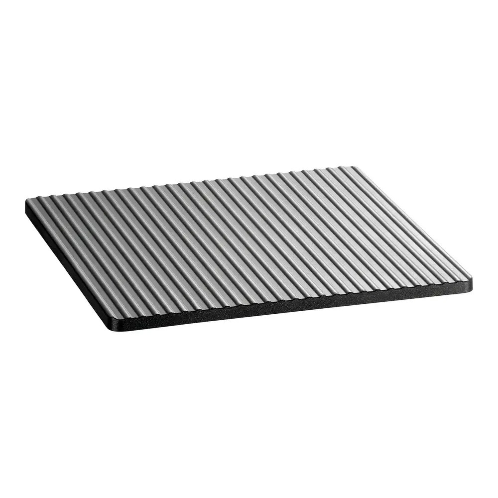 Bartscher Grillplaat | Snackjet 200/500 | Aluminium (antiaanbaklaag) | Dubbelzijdig (glad/gegroefd) | 290x282x10(h)mm