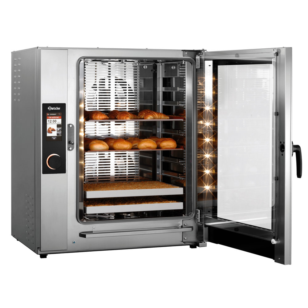 Bartscher Modulaire Bakkerij Oven | Hc6040 | 10 Niveaus (en600x400) | Elektrisch | 30°c/250°c | 20.3kw (400v) | Bevochtiging (automatisch) | Zelfreiniging | Stapelbaar | Touchscreen + Wifi | 980x900x1130(h)mm