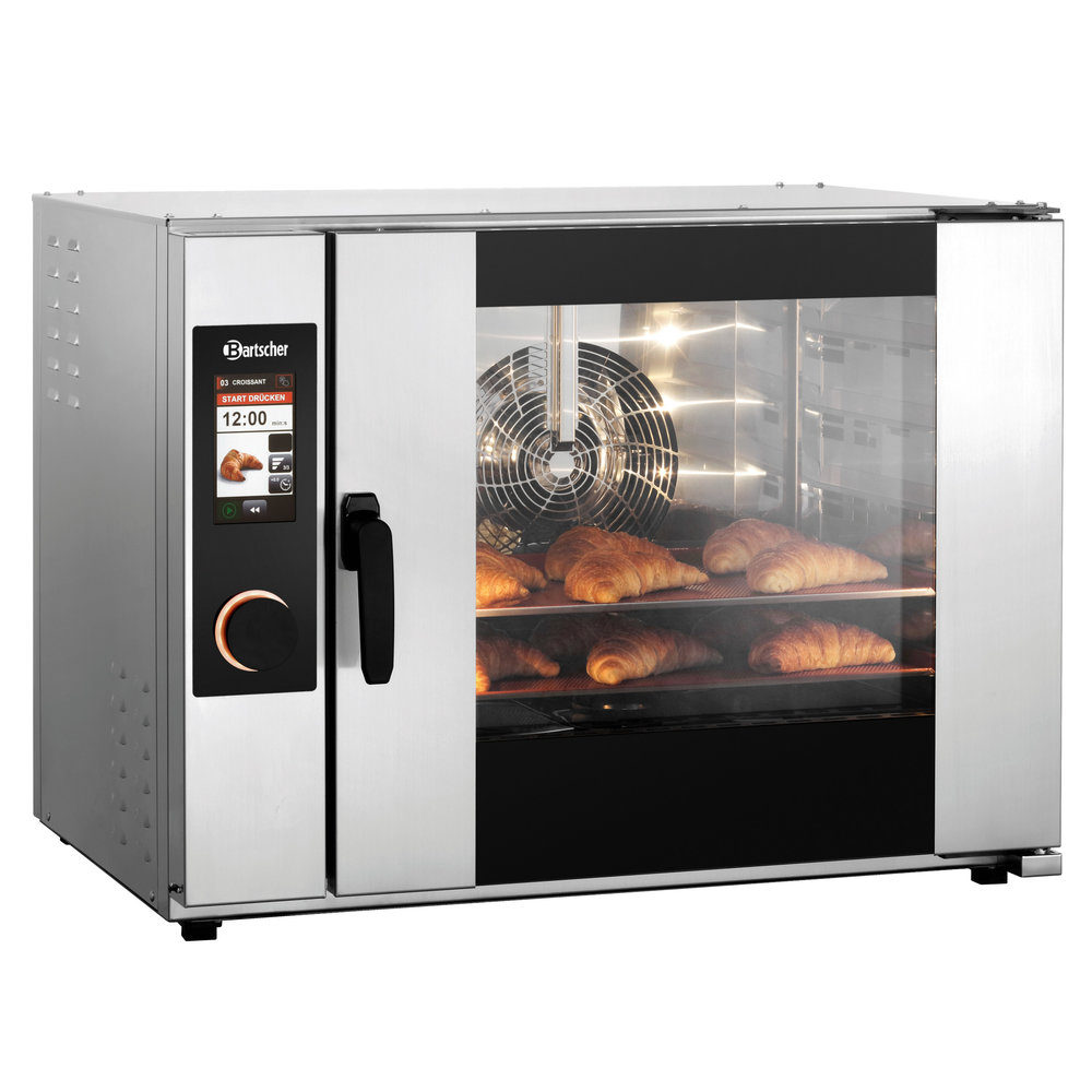 Bartscher Modulaire Bakkerij Oven | Hc6040 | 5 Niveaus (en600x400) | Elektrisch | 30°c/250°c | 12.1kw (400v) | Bevochtiging (automatisch) | Zelfreiniging | Stapelbaar | Touchscreen + Wifi | 980x900x730(h)mm