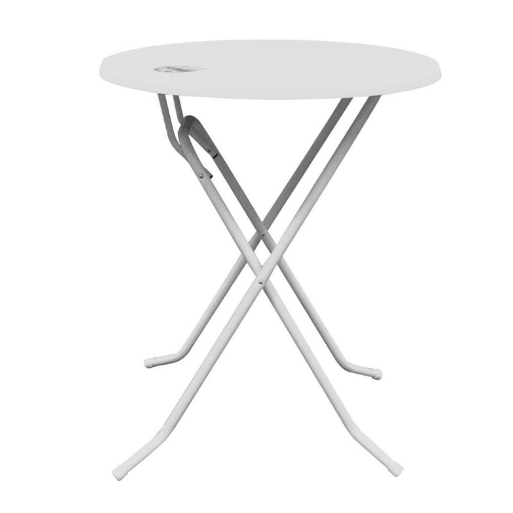 Gastronoble Inklapbare Statafel | Dubai | Hout/staal | Wit | In-/outdoor | ø850x1100(h)mm