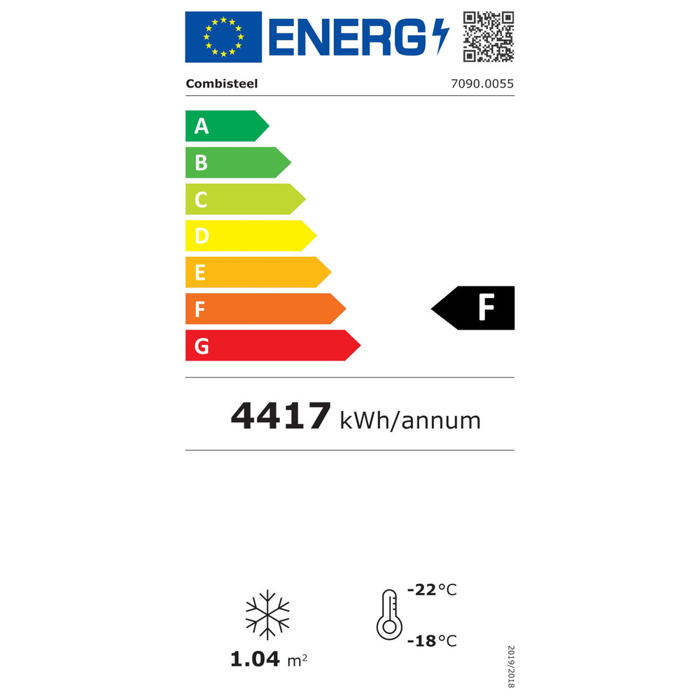 Combisteel Koel-/vrieseiland | Zwart/grijs | -15°c/-18°c & +2°c/+6°c | Geforceerd | 1.2kw | 1530x995x950(h)mm