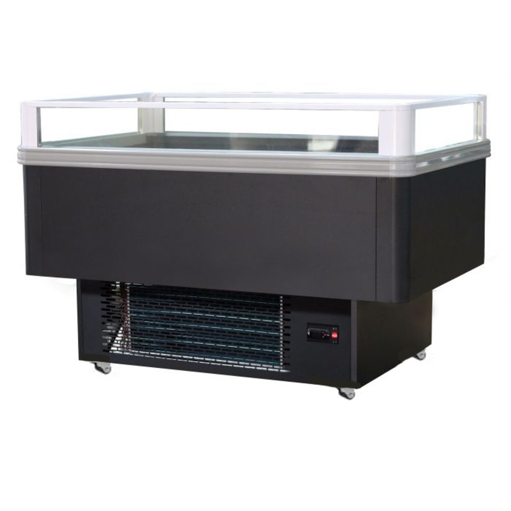 Combisteel Koel-/vrieseiland | Zwart/grijs | -15°c/-18°c & +2°c/+6°c | Geforceerd | 1.2kw | 1530x995x950(h)mm