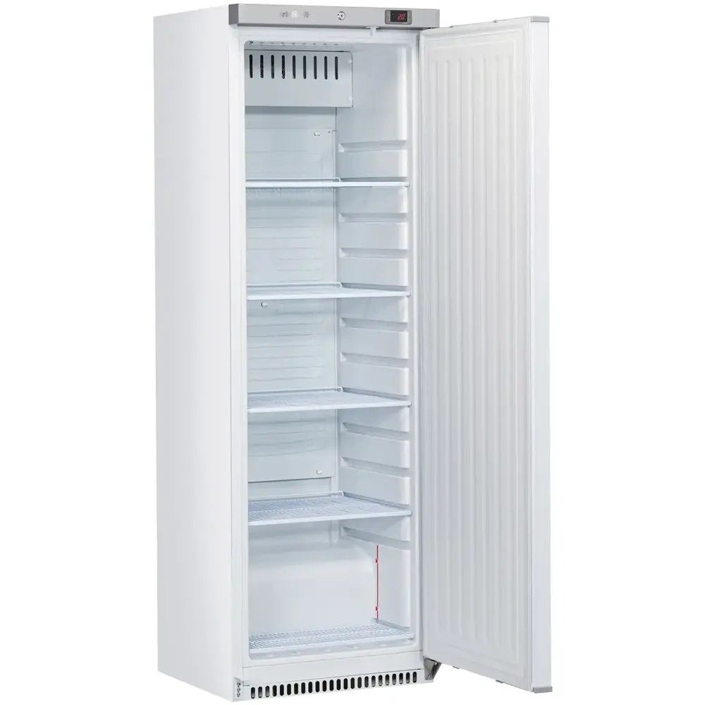Arktic by Hendi Koelkast | Budgetline | 400l | Wit | 0°c/+8°c | Statisch + Ventilator | Deuralarm | Wielen | 600x701x1876(h)mm