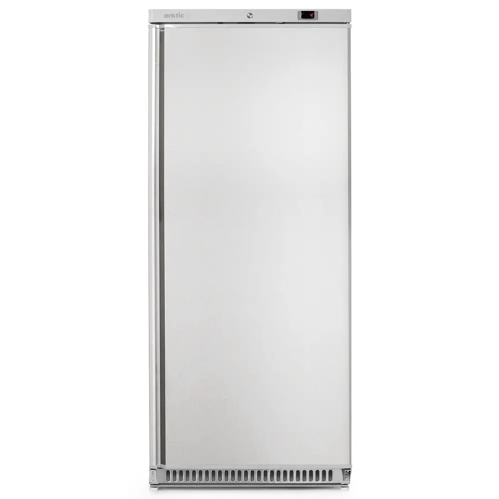 Arktic by Hendi Koelkast | Budgetline | 600l | Rvs | 0°c/+8°c | Statisch + Ventilator | Deuralarm | Wielen | 775x769x1900(h)mm