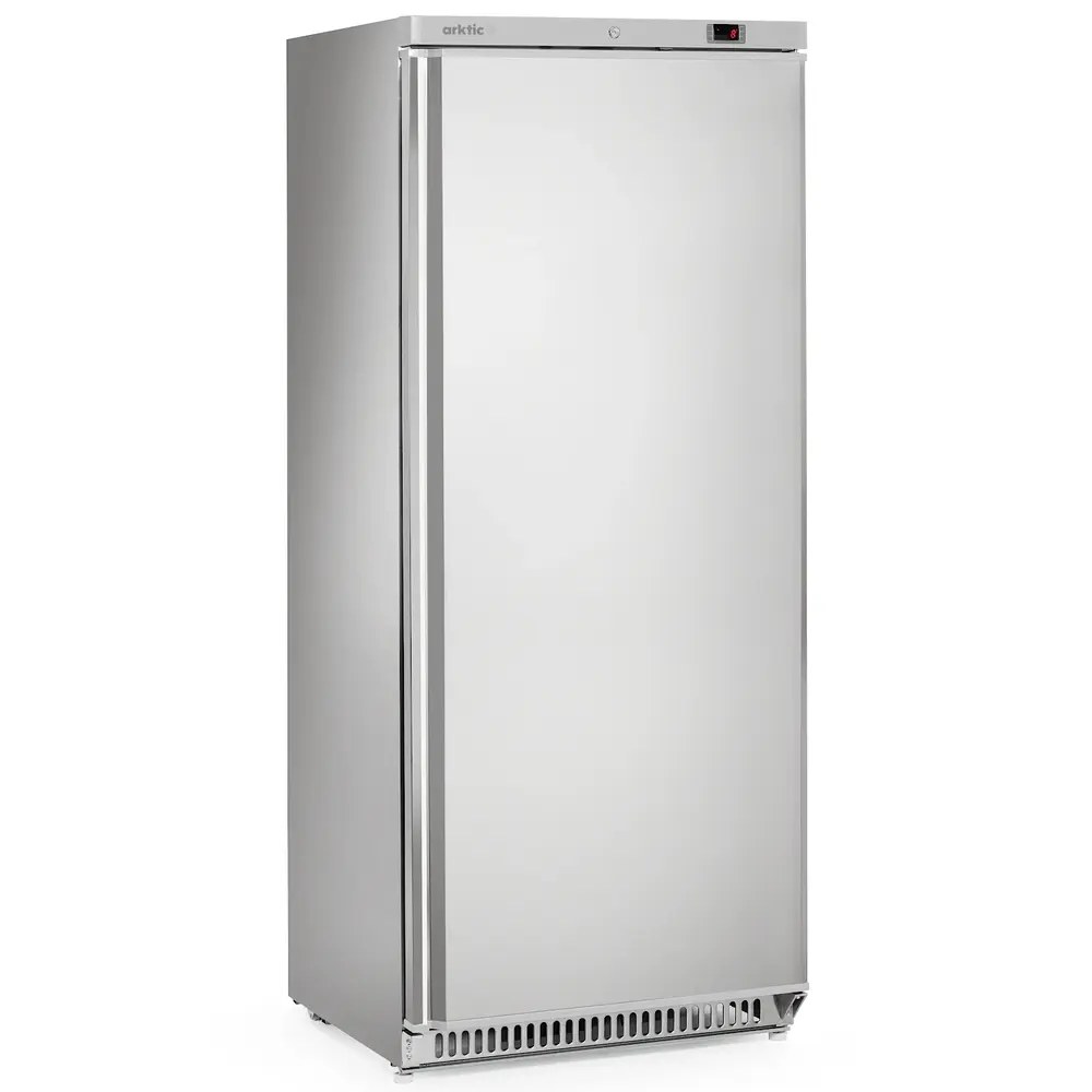 Arktic by Hendi Koelkast | Budgetline | 600l | Rvs | 0°c/+8°c | Statisch + Ventilator | Deuralarm | Wielen | 775x769x1900(h)mm