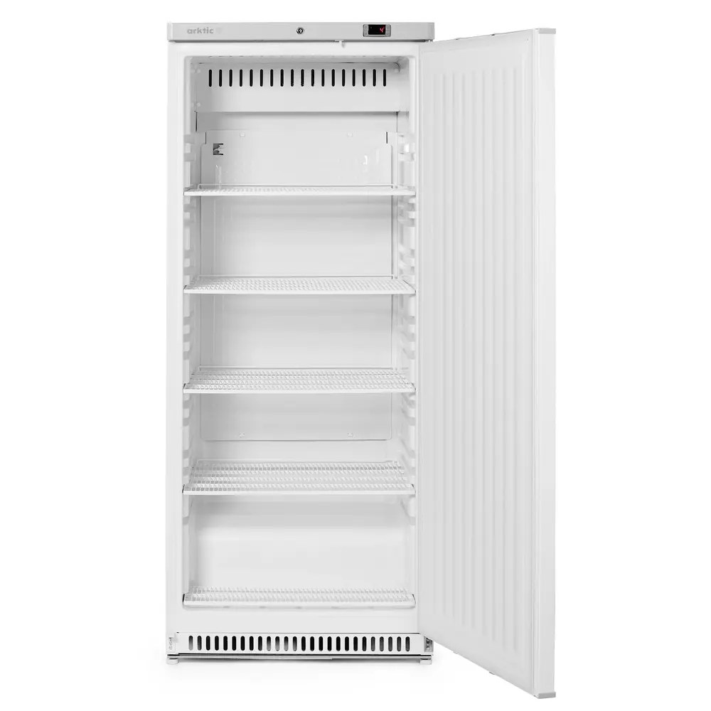 Arktic by Hendi Koelkast | Budgetline | 600l | Wit | 0°c/+8°c | Statisch + Ventilator | Deuralarm | Wielen | 775x769x1900(h)mm