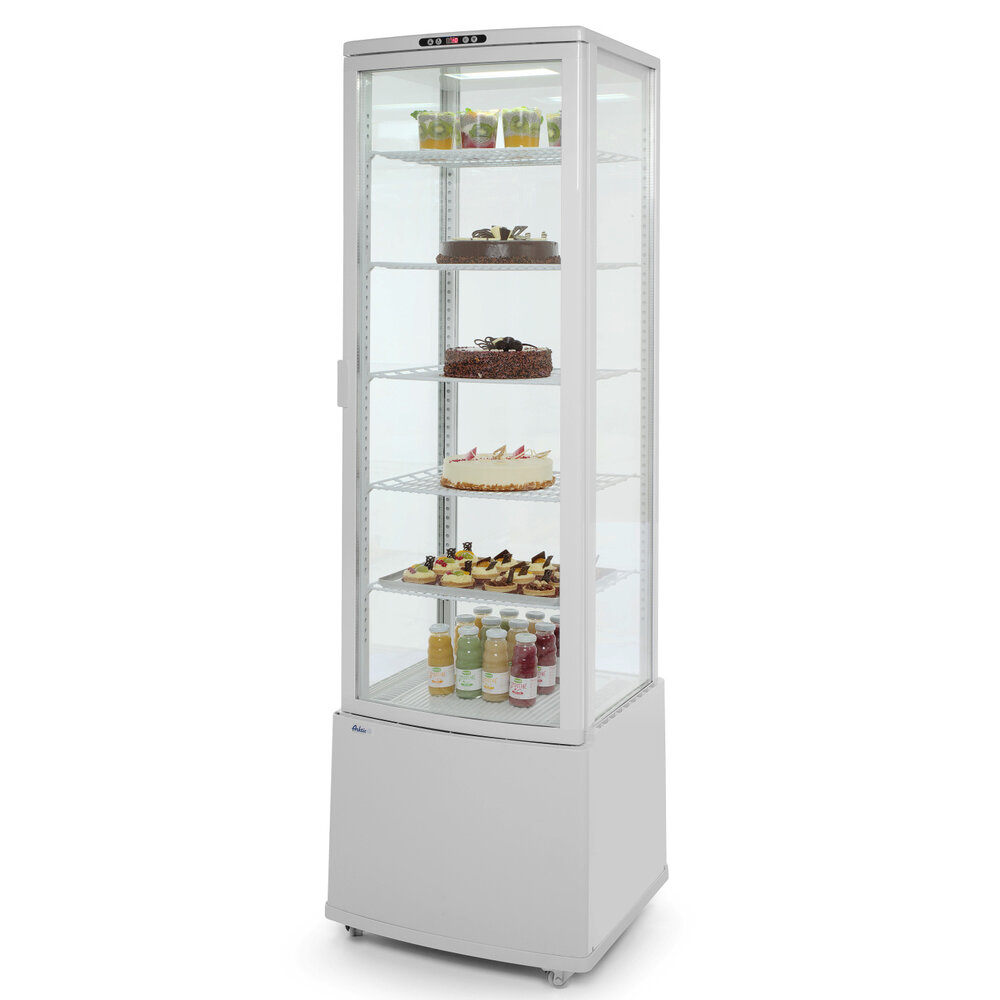 Arktic by Hendi Koelvitrine | 270l | Wit | +2°c/+8°c | 6 Niveaus | Wielen (geremd) | 556x526x1913(h)mm