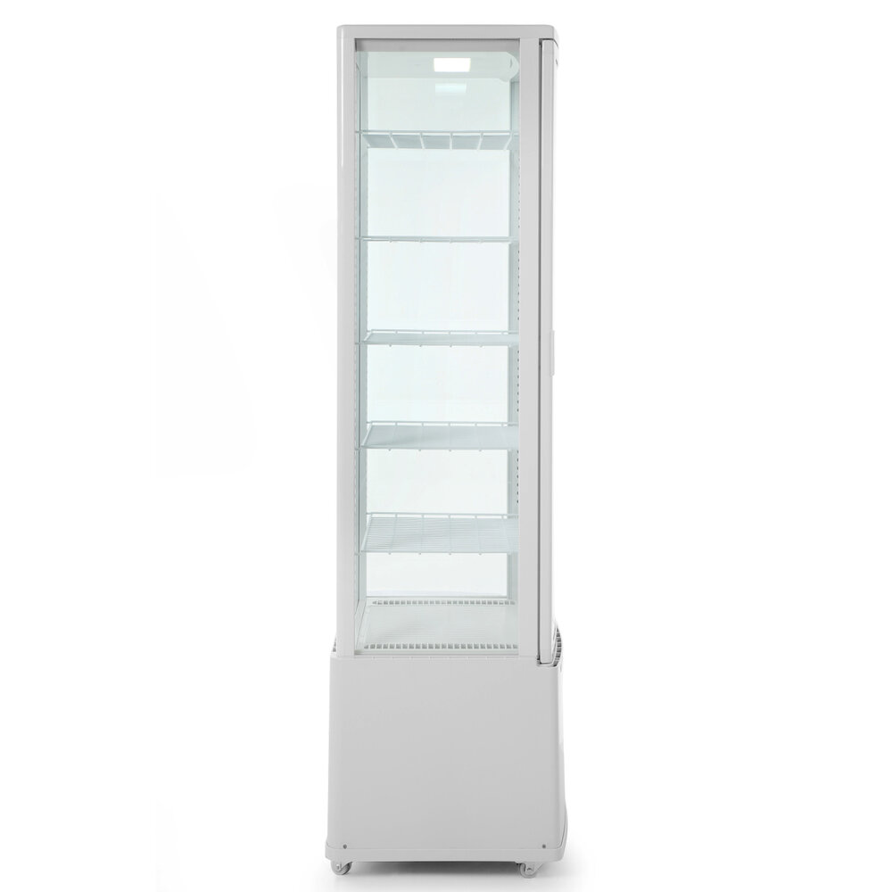Arktic by Hendi Koelvitrine | 270l | Wit | +2°c/+8°c | 6 Niveaus | Wielen (geremd) | 556x526x1913(h)mm