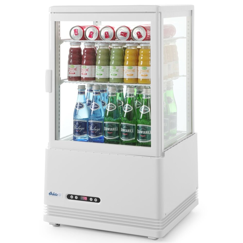 Arktic by Hendi Koelvitrine | 58l | Wit | +2°c/+6°c | 3 Niveaus | 452x406x816(h)mm