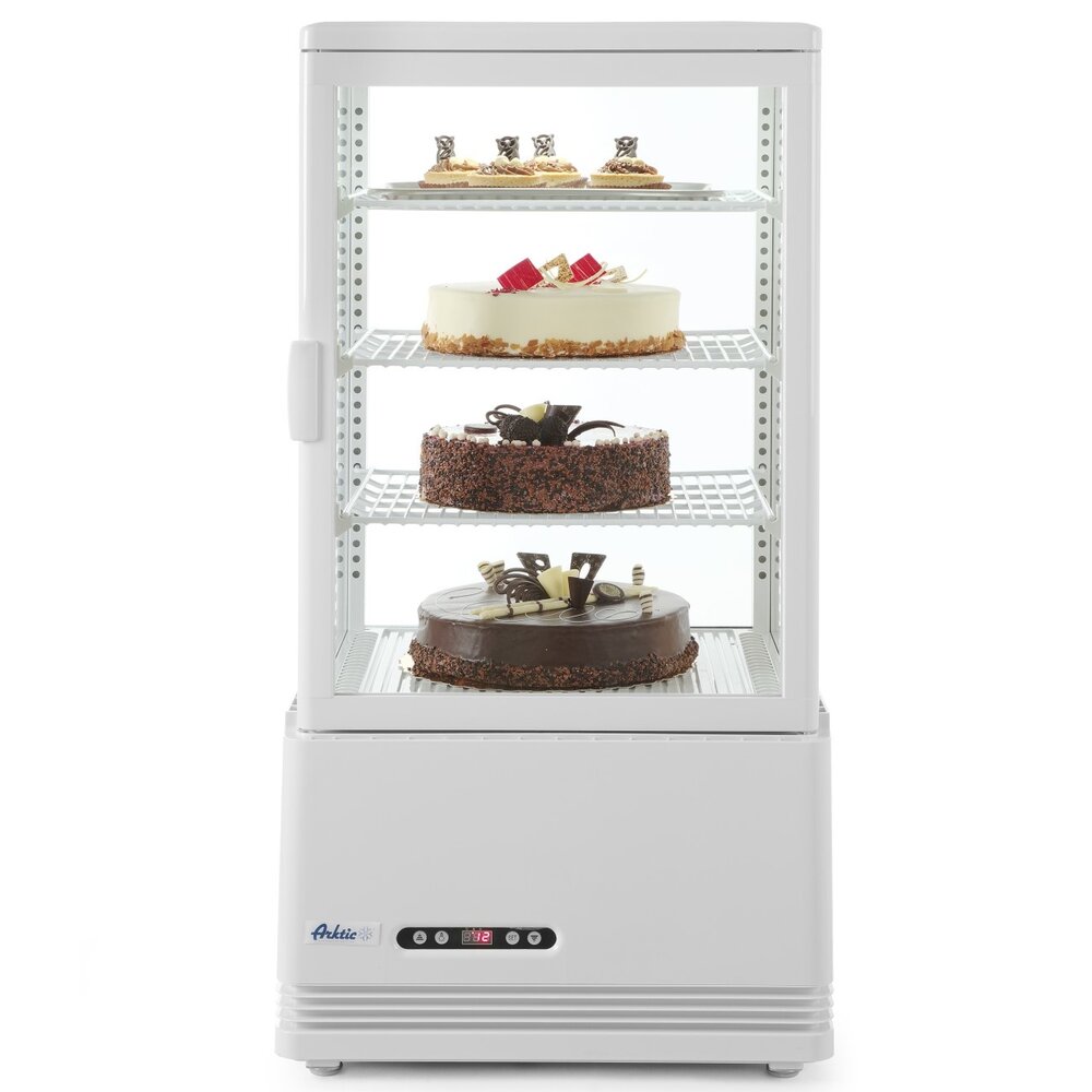 Arktic by Hendi Koelvitrine | 68l | Wit | +2°c/+6°c | 4 Niveaus | 452x406x891(h)mm