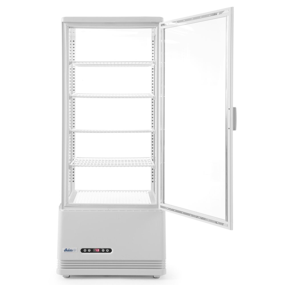 Arktic by Hendi Koelvitrine | 98l | Wit | +2°c/+6°c | 5 Niveaus | 452x406x1116(h)mm