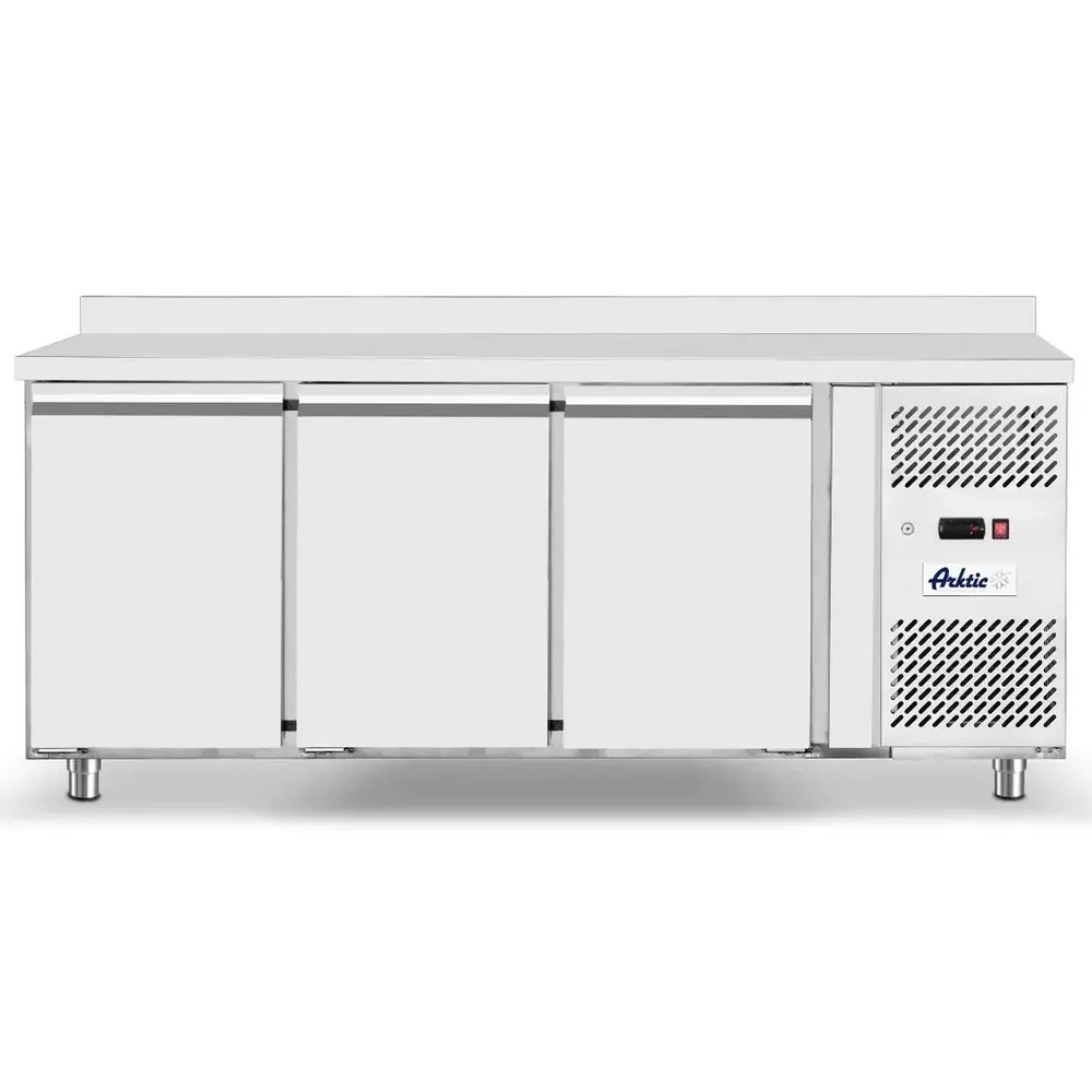 Arktic by Hendi Koelwerkbank | Profiline | Energiezuinig | 420l | 3 Deuren (1/1 Gn) | -2°c/+8°c | Geforceerd | 0.4kw | Achteropstand | 1795x700x850/890(h)mm
