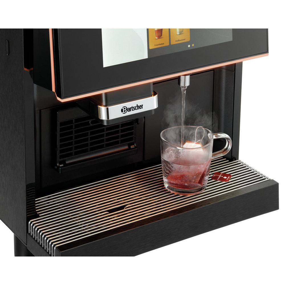 Bartscher Volautomatisch Koffiezetapparaat | Kv2 Premium | 120 Kopjes/dag | 3 Hoppers (2x Bonen + 1x Topping) | Waterreservoir (4l) / Wateraansluiting | 2.5kw (230v) | Touchscreen + Usb | 400x610x695(h)mm