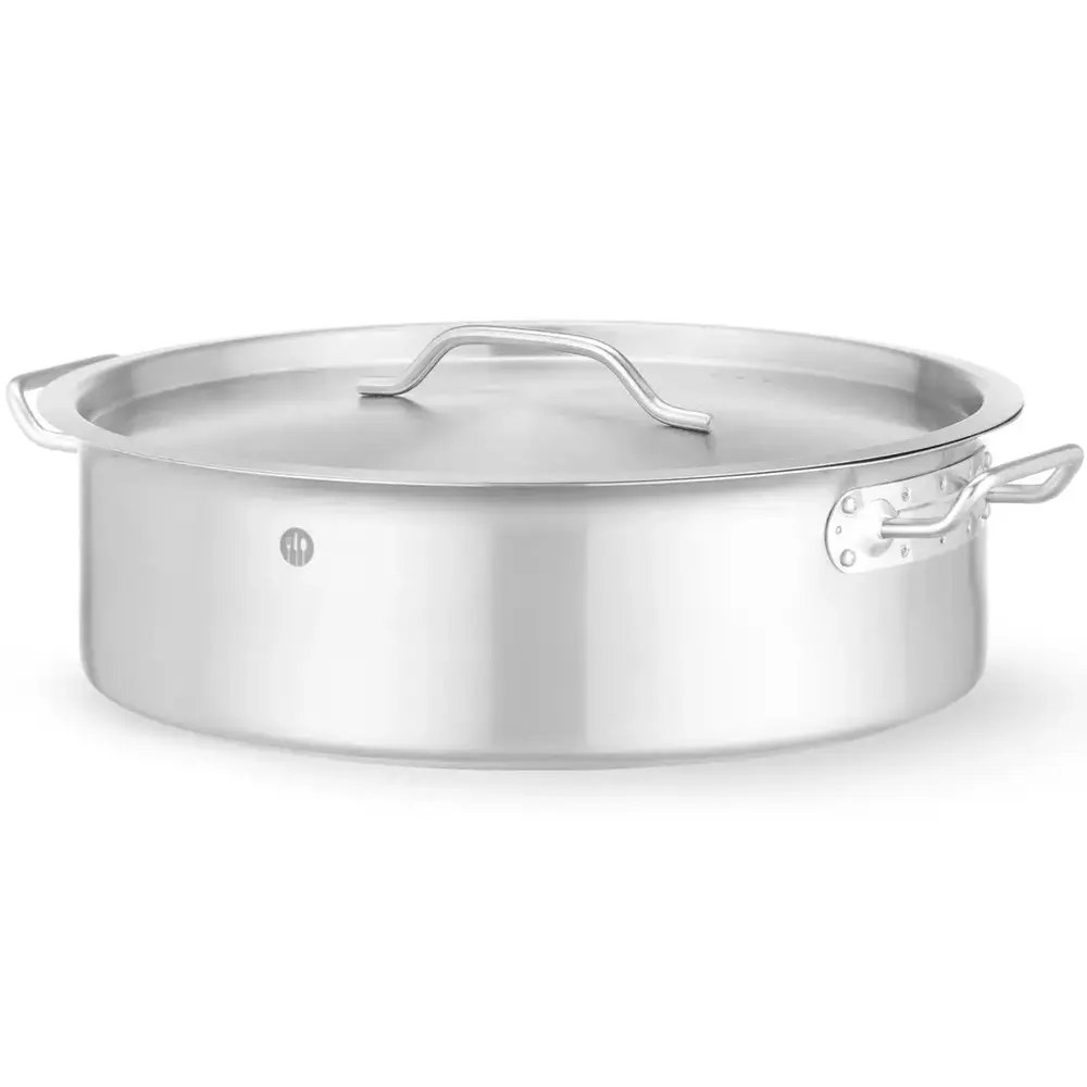 Hendi Kookpan | Budgetline | Rvs | 10.8l | Div. Warmtebronnen | Incl. Deksel | ø360x139(h)mm