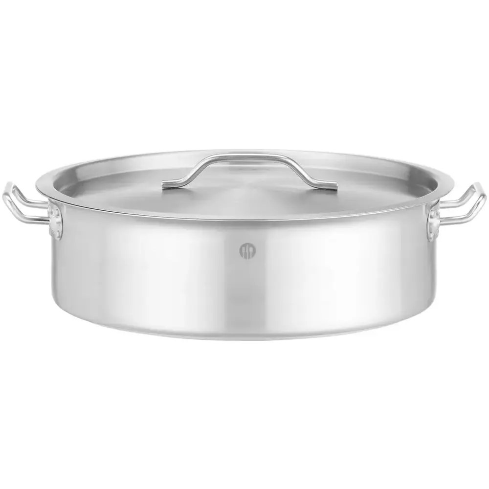 Hendi Kookpan | Budgetline | Rvs | 10.8l | Div. Warmtebronnen | Incl. Deksel | ø360x139(h)mm