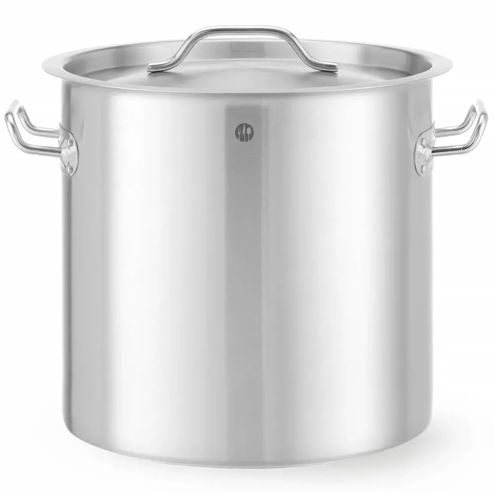 Hendi Kookpan | Budgetline | Rvs | 36l | Div. Warmtebronnen | Incl. Deksel | ø360x360(h)mm